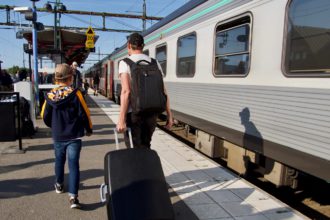 Family train journey